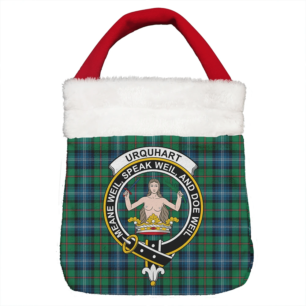 Urquhart Ancient Tartan Crest Christmas Gift Bag