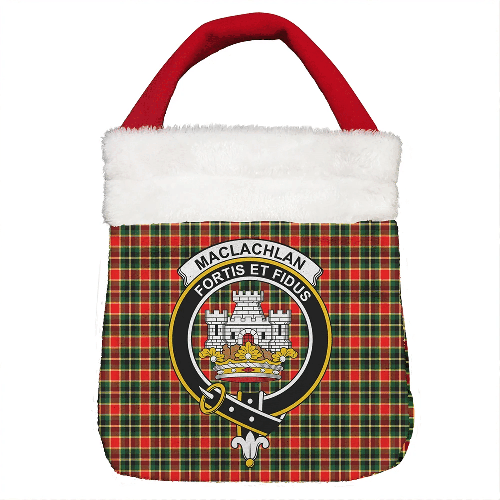 MacLachlan Hunting Modern Tartan Crest Christmas Gift Bag