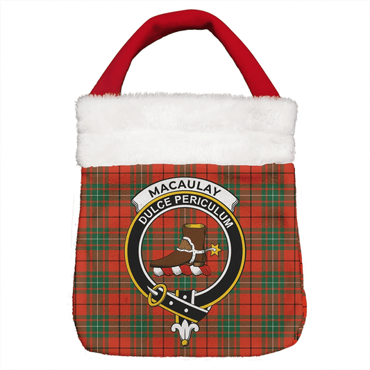 MacAulay Ancient Tartan Crest Christmas Gift Bag