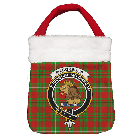 MacGregor Modern Tartan Crest Christmas Gift Bag