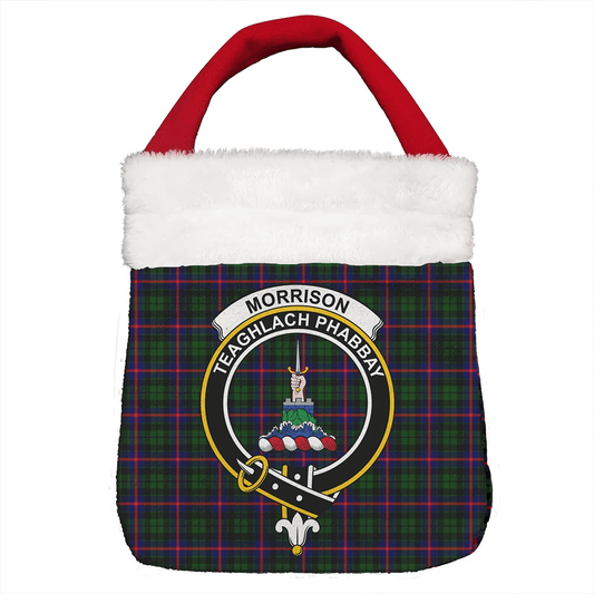 Morrison Modern Tartan Crest Christmas Gift Bag