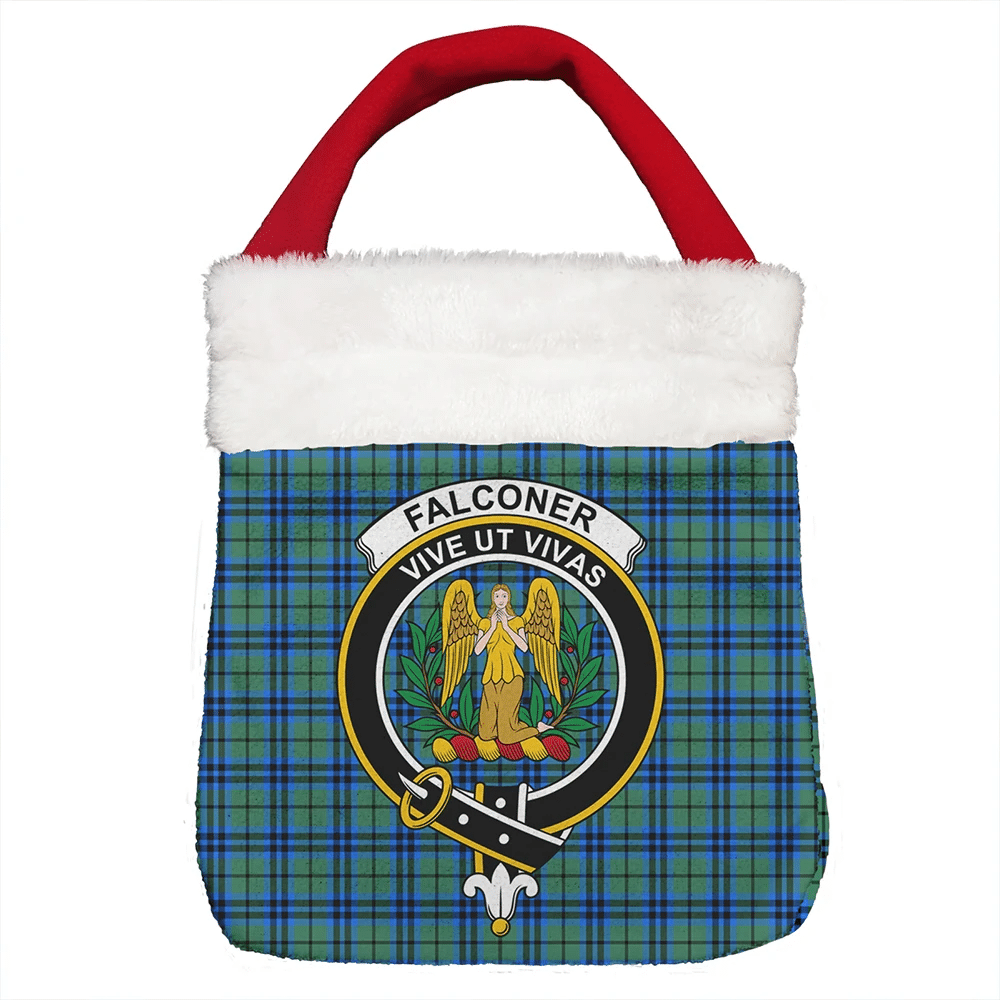 Falconer Tartan Crest Christmas Gift Bag