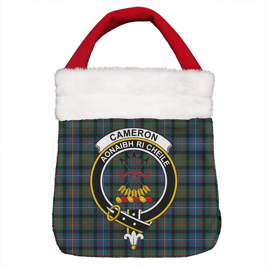 Cameron of Erracht Ancient Tartan Crest Christmas Gift Bag