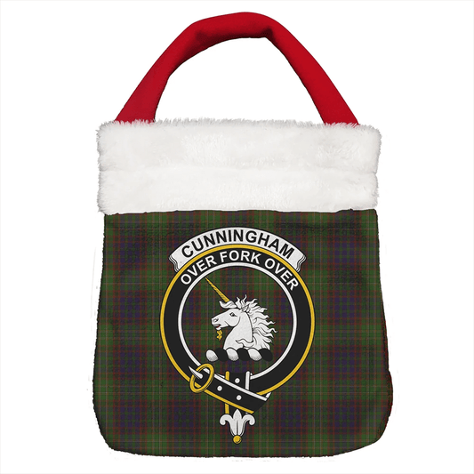 Cunningham Hunting Modern Tartan Crest Christmas Gift Bag