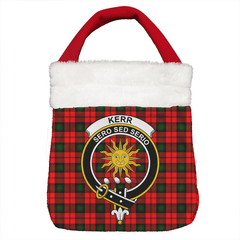 Kerr Modern Tartan Crest Christmas Gift Bag