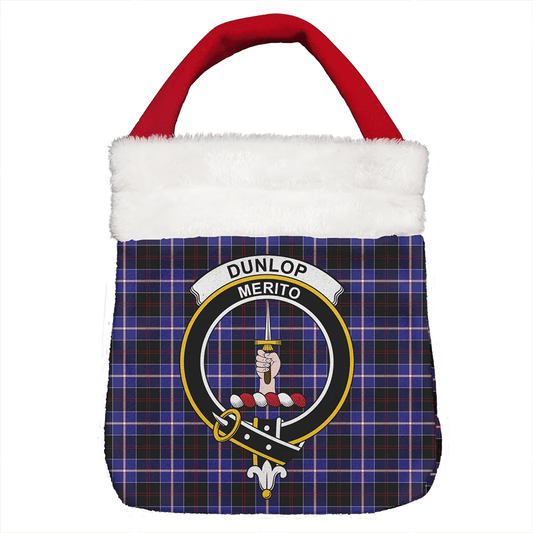 Dunlop Modern Tartan Crest Christmas Gift Bag