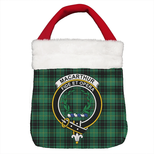 MacArthur Ancient Tartan Crest Christmas Gift Bag