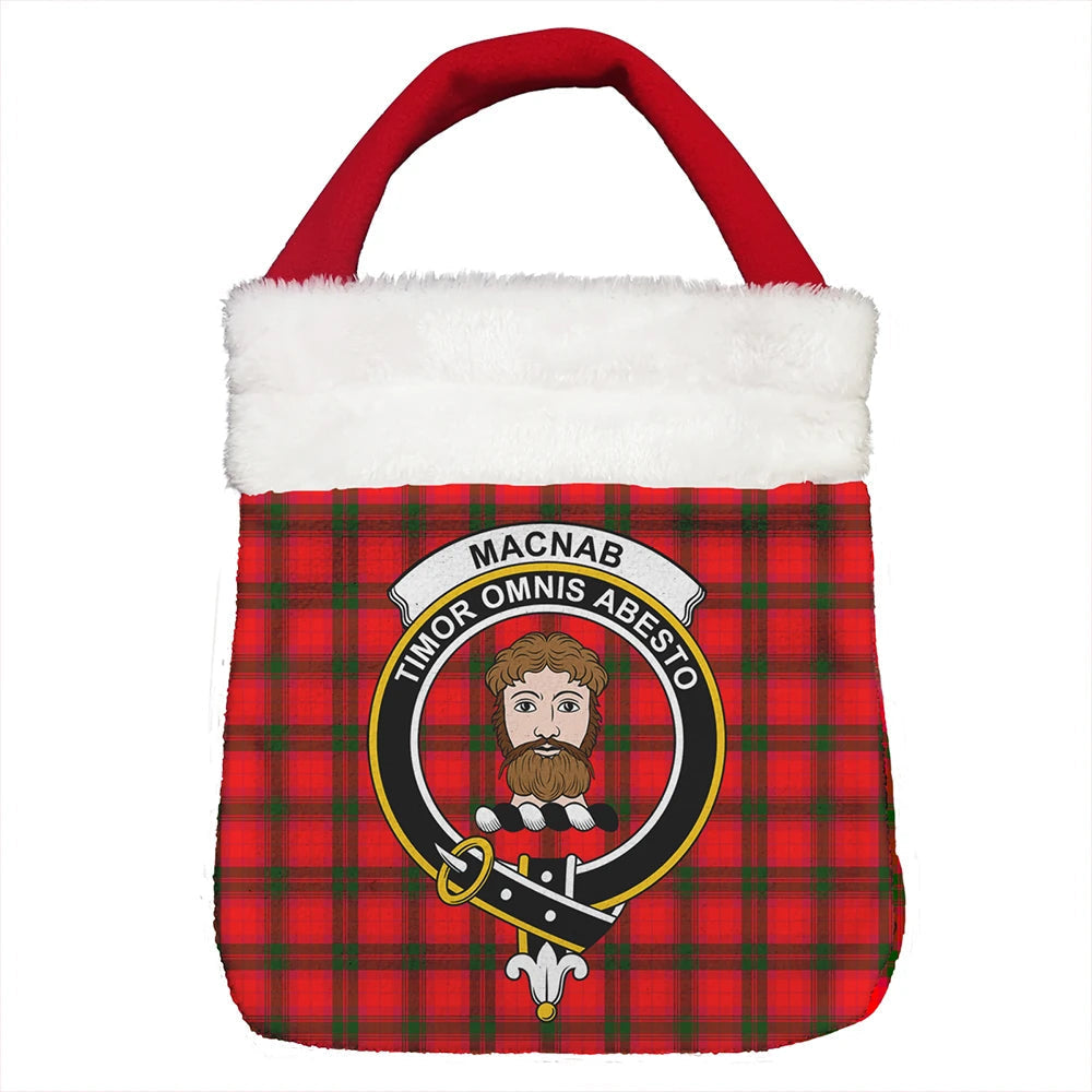 MacNab Modern Tartan Crest Christmas Gift Bag