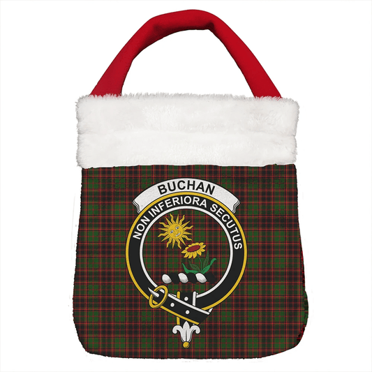 Buchan Modern Tartan Crest Christmas Gift Bag