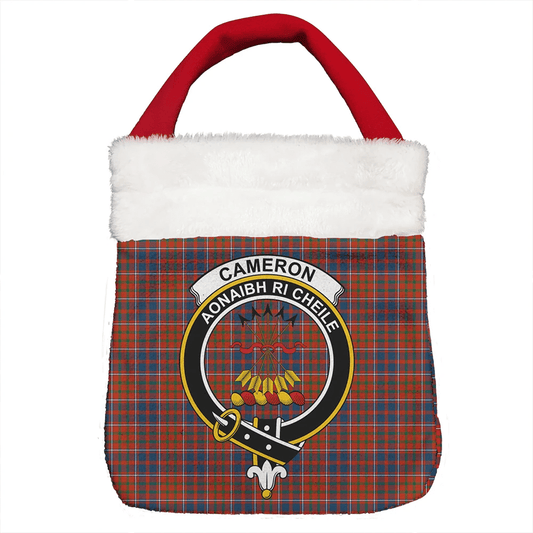 Cameron of Lochiel Ancient Tartan Crest Christmas Gift Bag