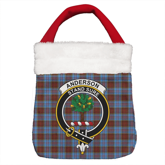 Anderson Modern Tartan Crest Christmas Gift Bag