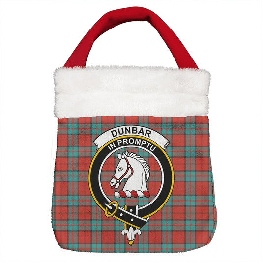 Dunbar Ancient Tartan Crest Christmas Gift Bag