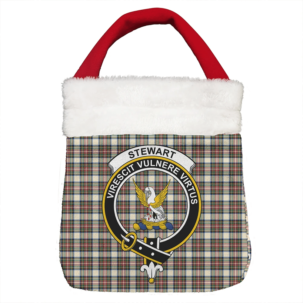 Stewart Dress Ancient Tartan Crest Christmas Gift Bag