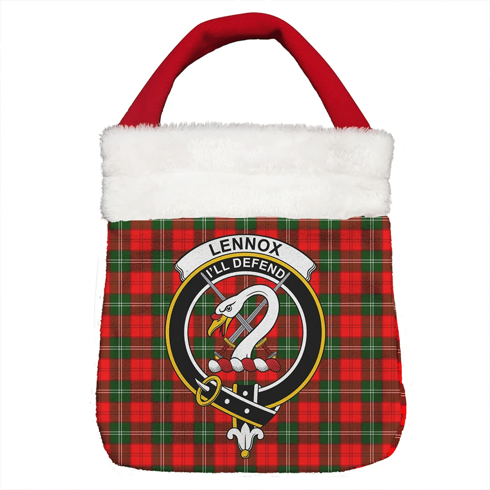 Lennox Modern Tartan Crest Christmas Gift Bag