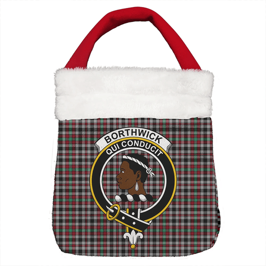 Borthwick Ancient Tartan Crest Christmas Gift Bag