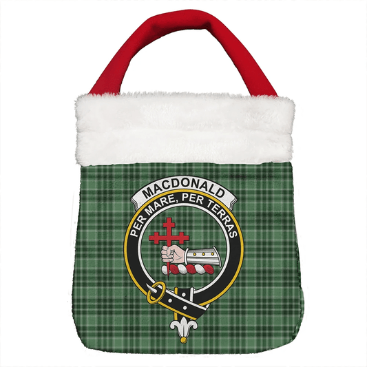 MacDonald Lord of the Isles Hunting Tartan Crest Christmas Gift Bag