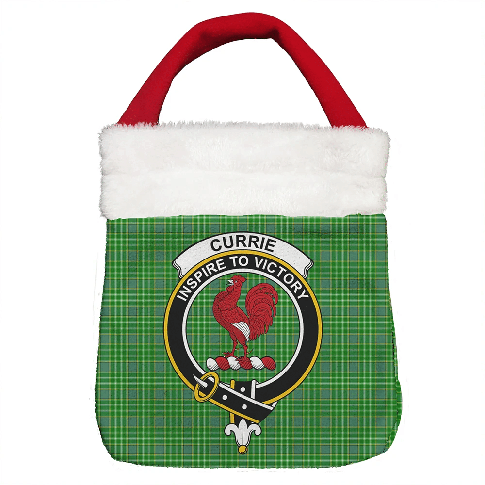 Currie Tartan Crest Christmas Gift Bag