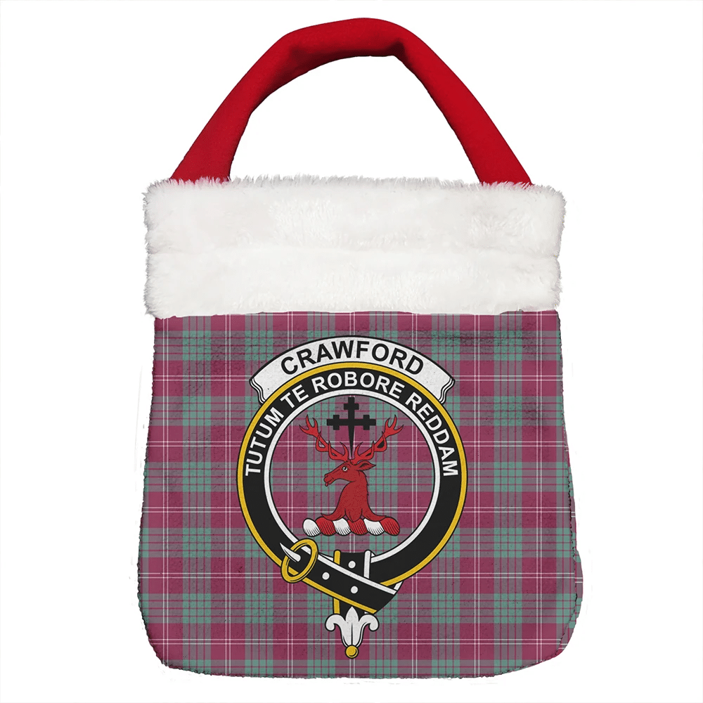 Crawford Ancient Tartan Crest Christmas Gift Bag