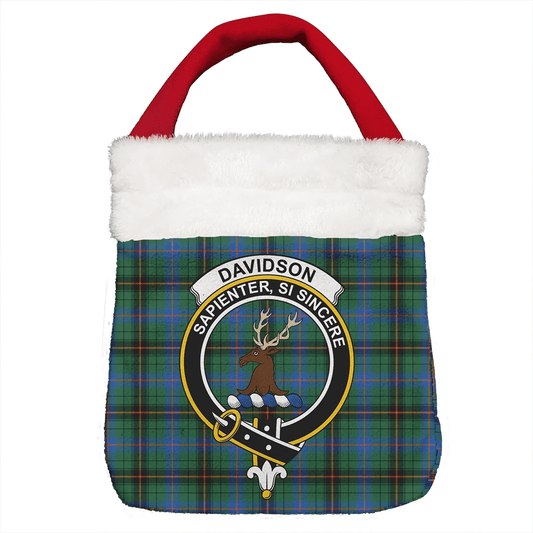 Davidson Ancient Tartan Crest Christmas Gift Bag