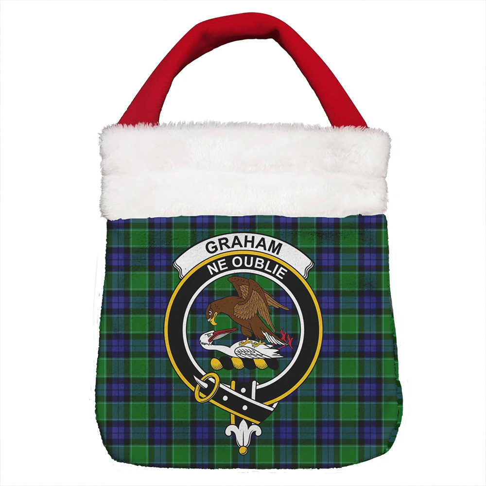 Graham of Menteith Modern Tartan Crest Christmas Gift Bag