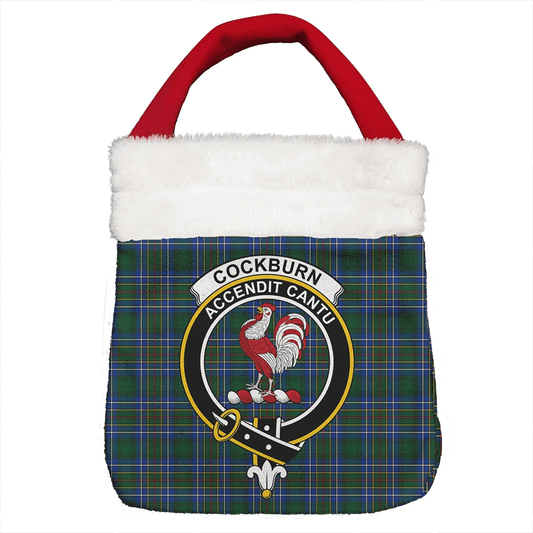 Cockburn Ancient Tartan Crest Christmas Gift Bag