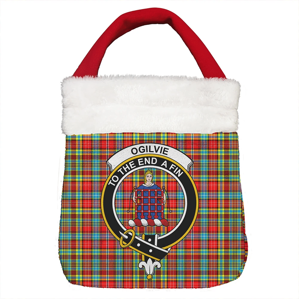 Ogilvie Tartan Crest Christmas Gift Bag