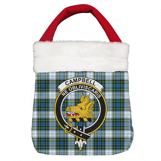 Campbell Dress Tartan Crest Christmas Gift Bag