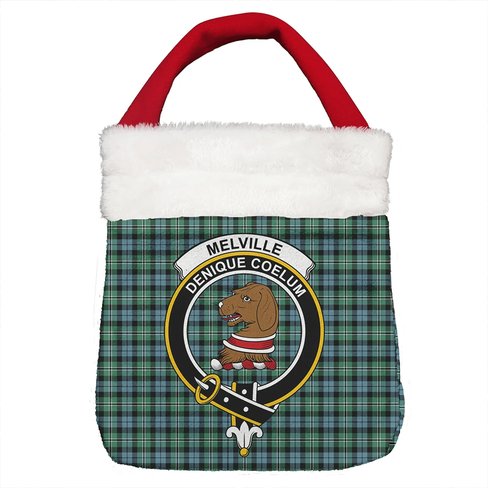 Melville Tartan Crest Christmas Gift Bag