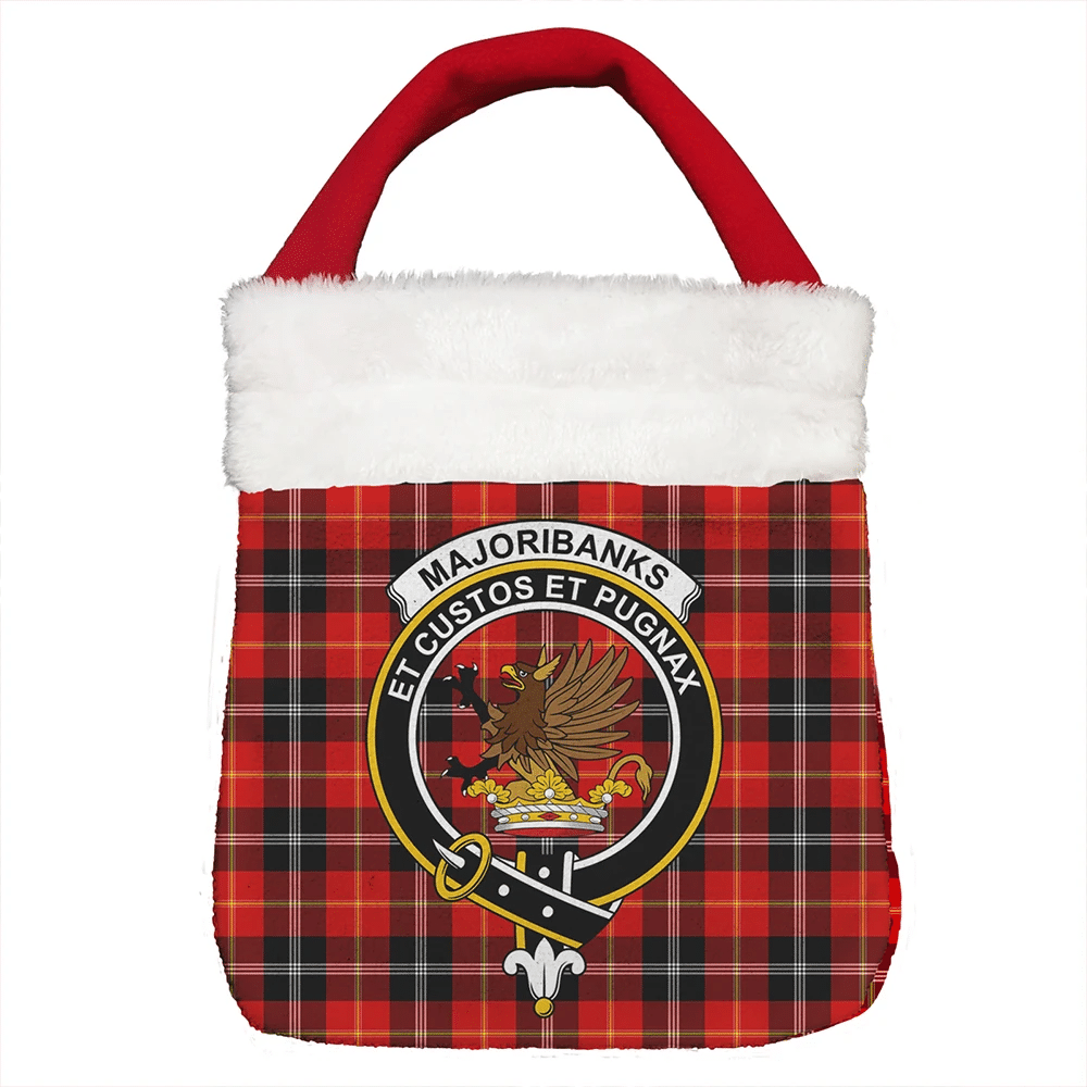 Marjoribanks Tartan Crest Christmas Gift Bag