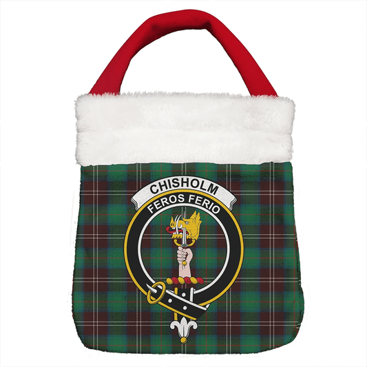 Chisholm Hunting Ancient Tartan Crest Christmas Gift Bag