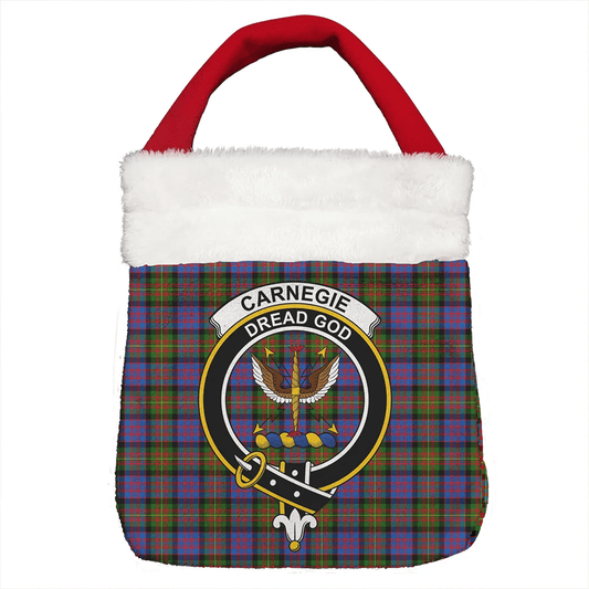 Carnegie Ancient Tartan Crest Christmas Gift Bag