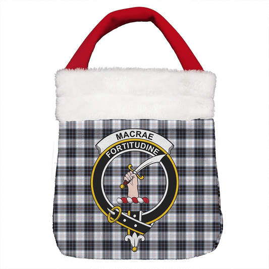 MacRae Dress Modern Tartan Crest Christmas Gift Bag