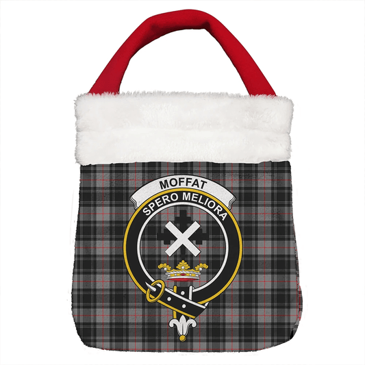 Moffat Modern Tartan Crest Christmas Gift Bag