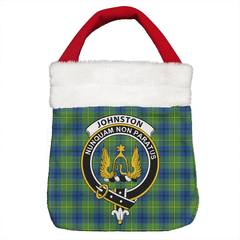 Johnston Ancient Tartan Crest Christmas Gift Bag