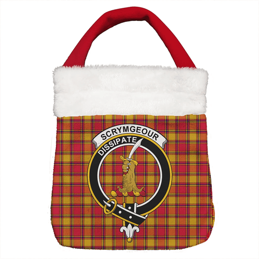 Scrymgeour Tartan Crest Christmas Gift Bag