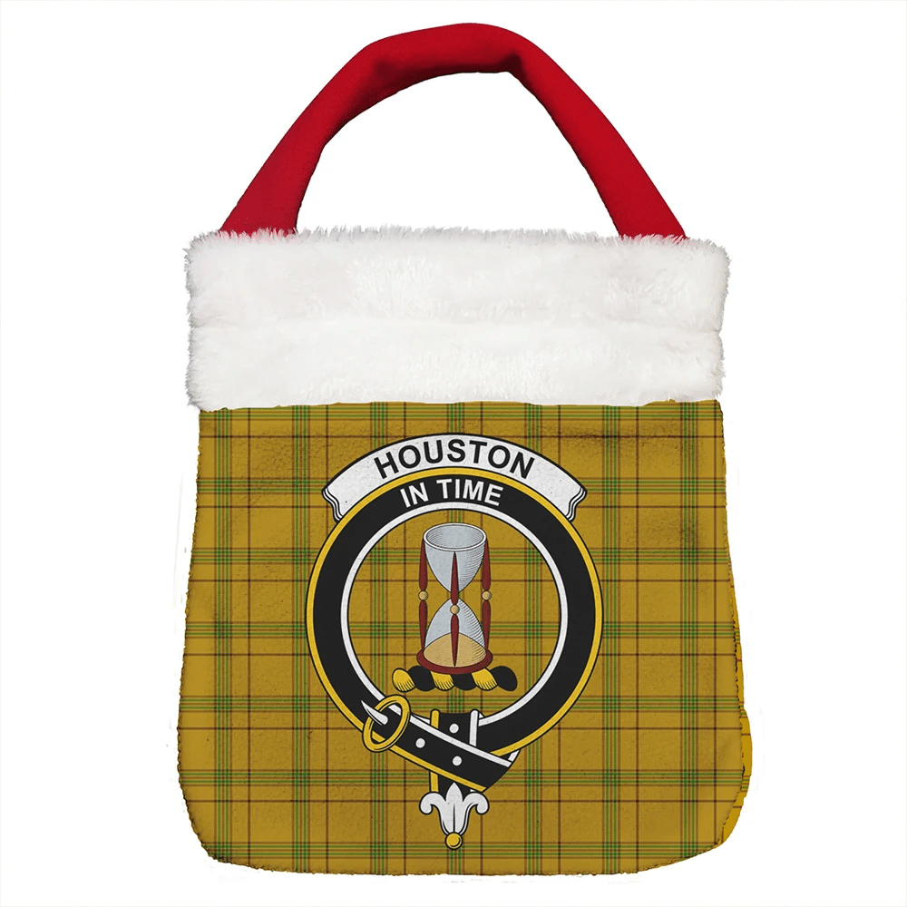 Houston Tartan Crest Christmas Gift Bag