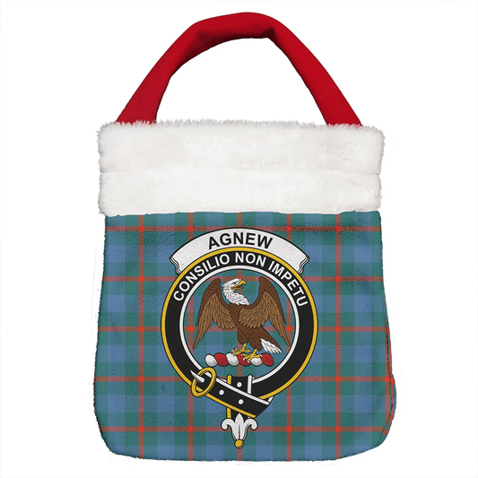 Agnew Ancient Tartan Crest Christmas Gift Bag