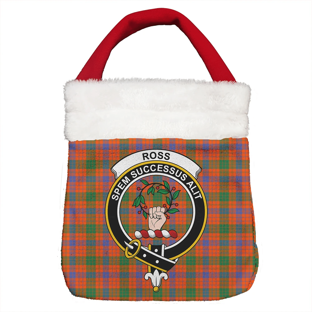 Ross Ancient Tartan Crest Christmas Gift Bag