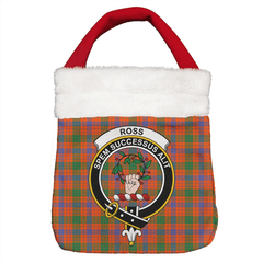Ross Ancient Tartan Crest Christmas Gift Bag