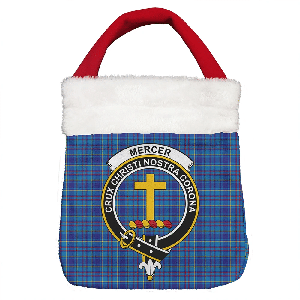 Mercer Modern Tartan Crest Christmas Gift Bag