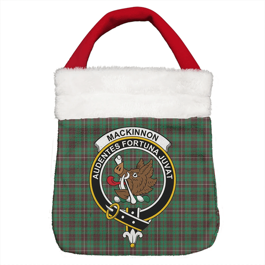 MacKinnon Hunting Ancient Tartan Crest Christmas Gift Bag