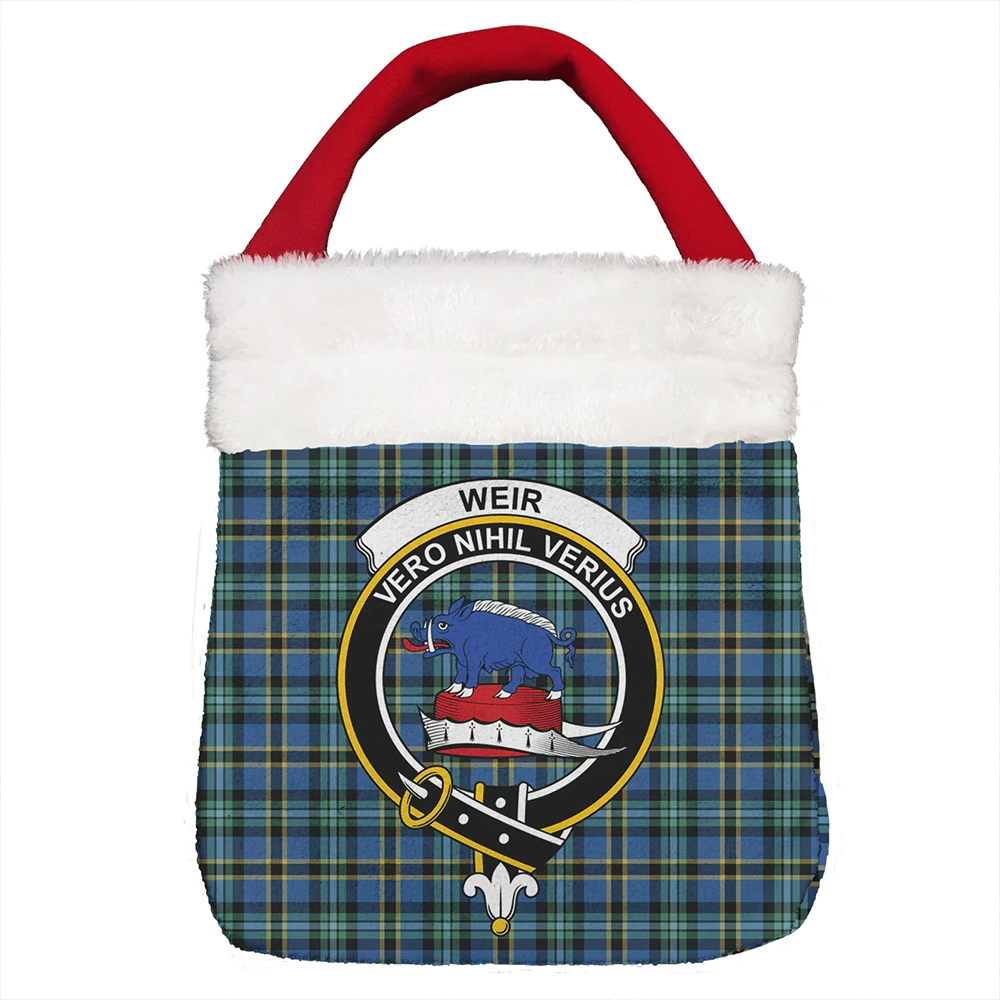 Weir Ancient Tartan Crest Christmas Gift Bag