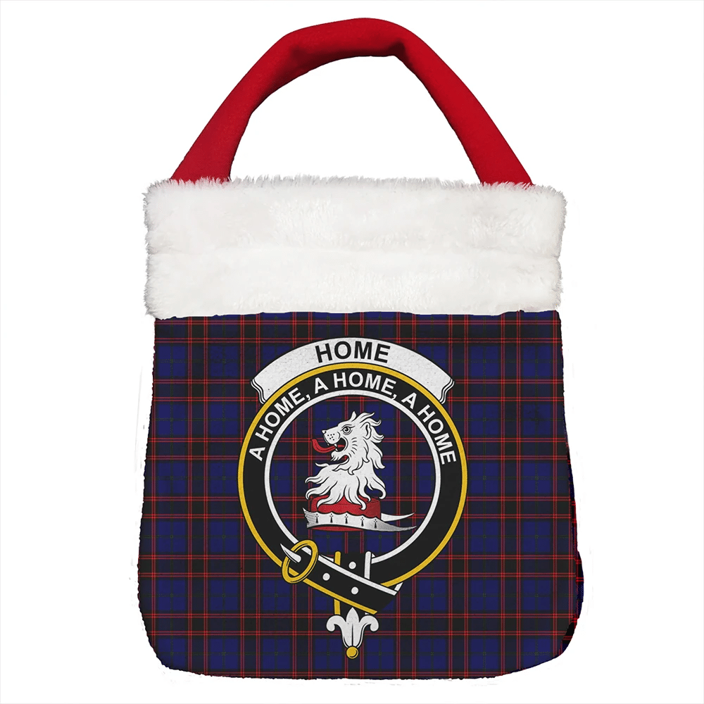 Home Modern Tartan Crest Christmas Gift Bag