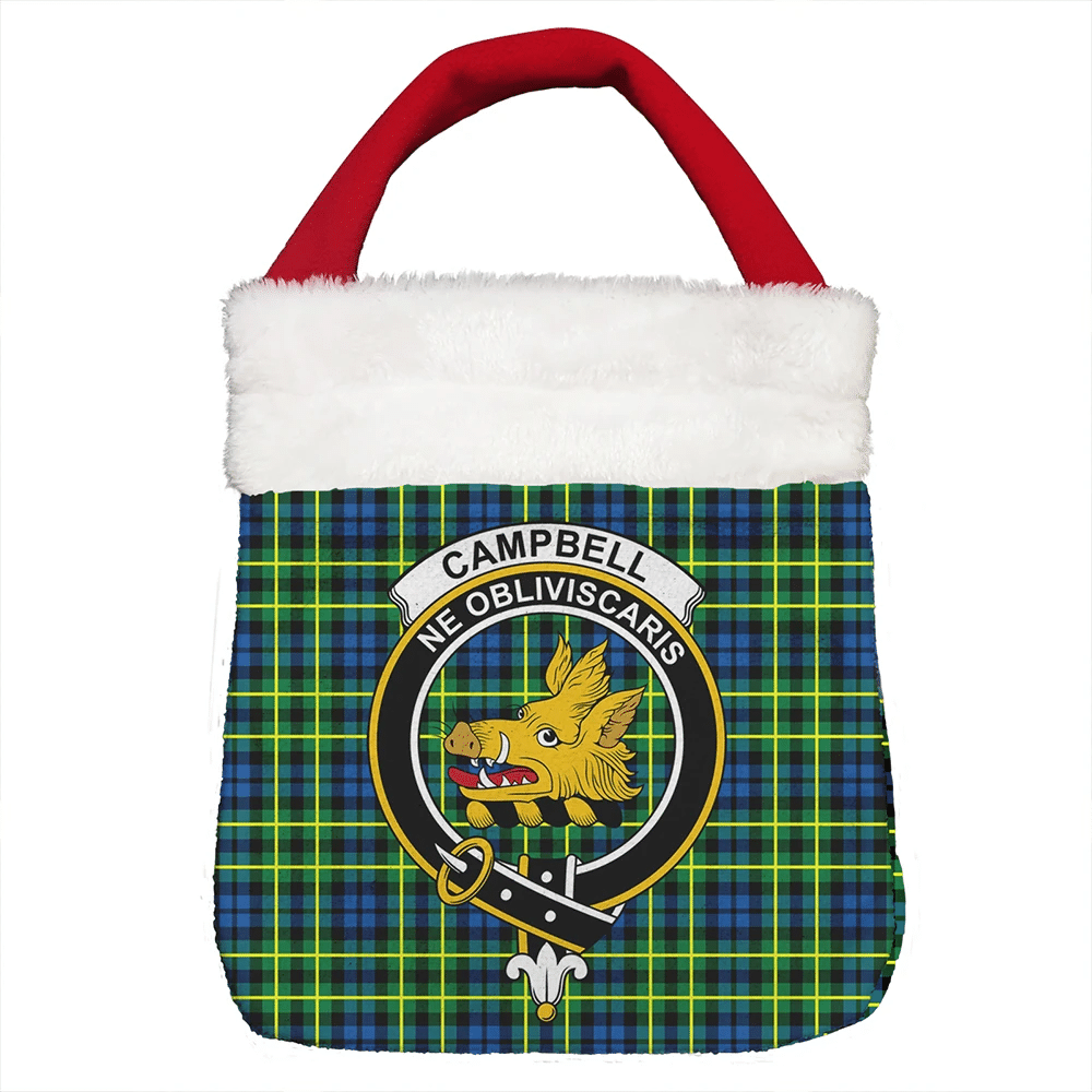 Campbell of Breadalbane Ancient Tartan Crest Christmas Gift Bag