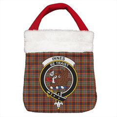 Innes Ancient Tartan Crest Christmas Gift Bag
