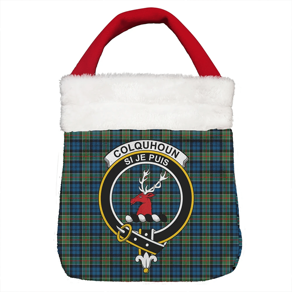 Colquhoun Ancient Tartan Crest Christmas Gift Bag