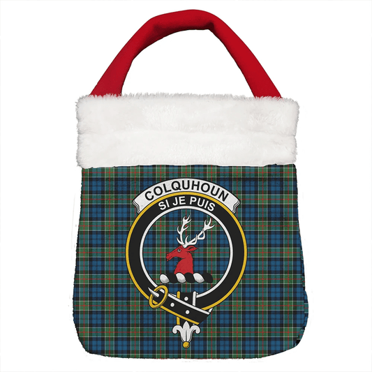 Colquhoun Ancient Tartan Crest Christmas Gift Bag