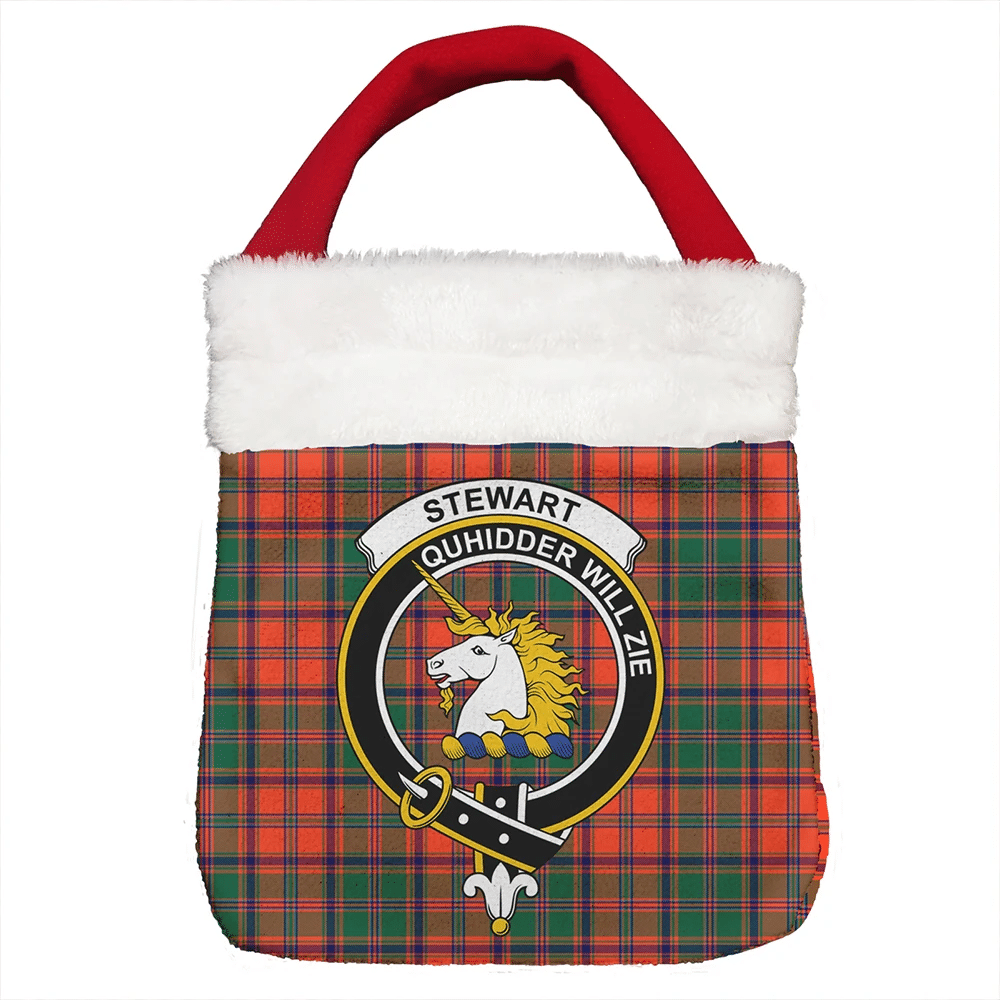 Stewart of Appin Ancient Tartan Crest Christmas Gift Bag