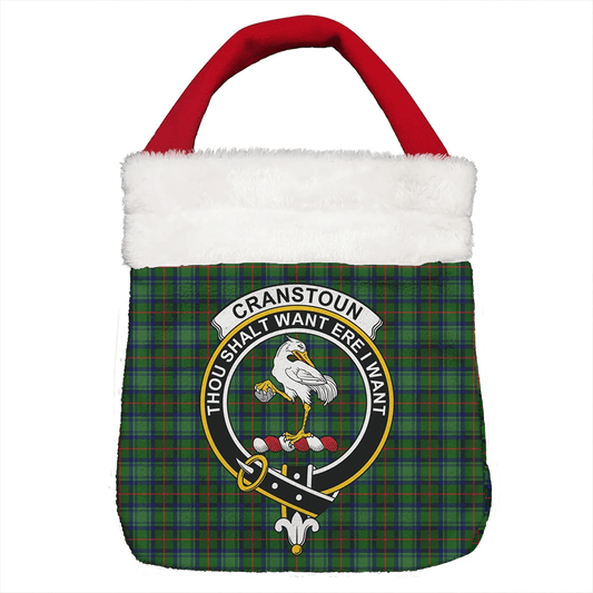 Cranstoun Tartan Crest Christmas Gift Bag