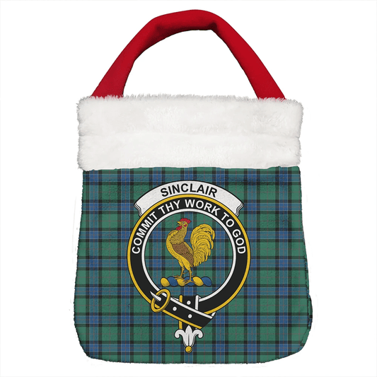 Sinclair Hunting Ancient Tartan Crest Christmas Gift Bag